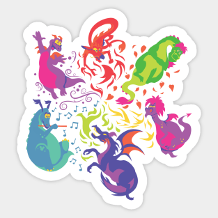 The Wheel of Dragons Sticker